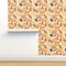 Watercolor Fruit Summer Orange Citrus Modern Botanical Small Scale Custom Removable Wallpaper by Spoonflower Peel & Stick Wallpaper 2FT Wide